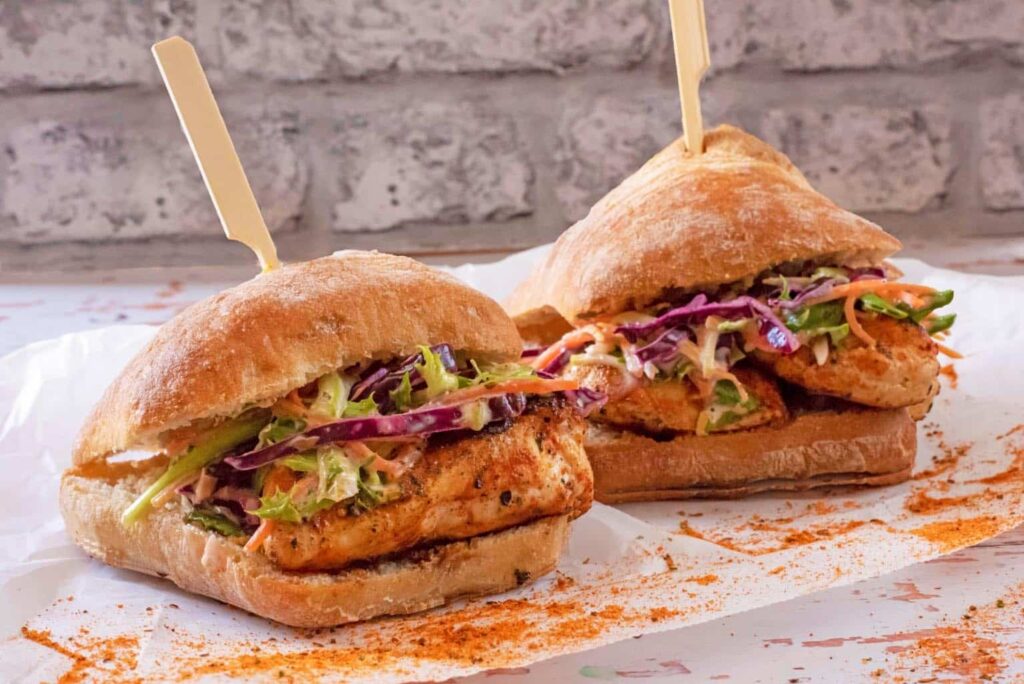 Cajun Chicken Burger 7