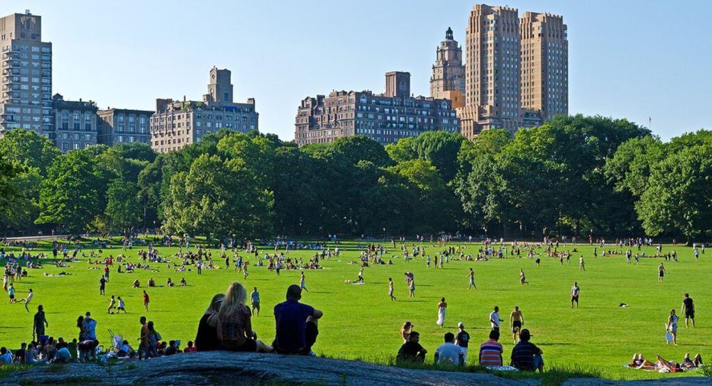 Central Park New York City New York By Rail
