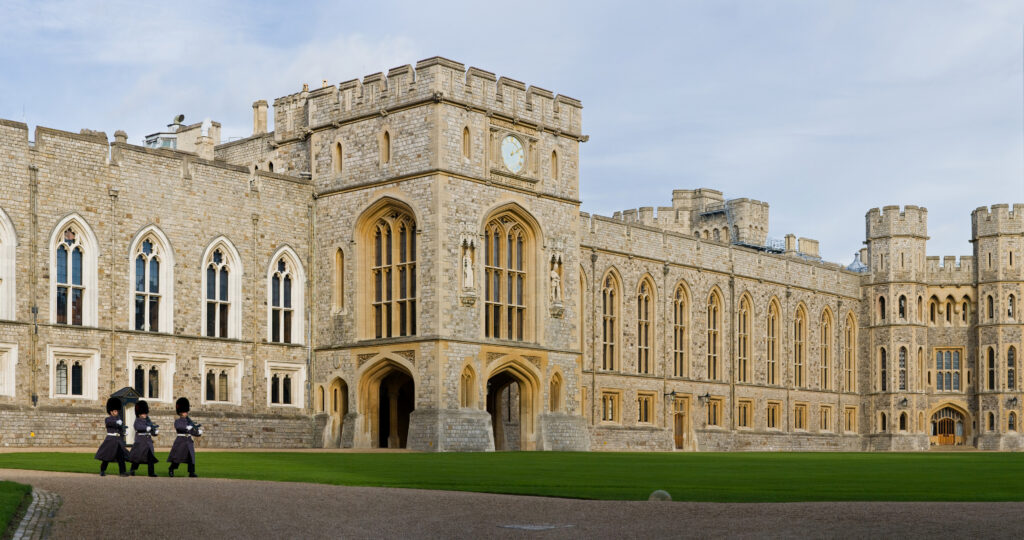 Windsor Castle Upper Ward Quadrangle 2 Nov 2006