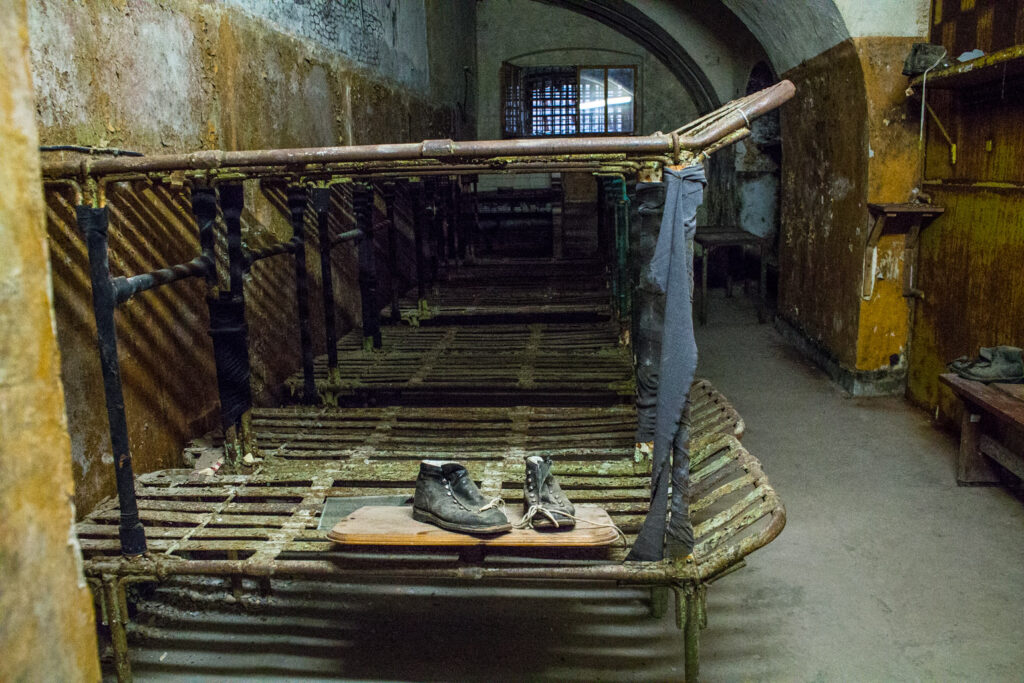 Old cells in Patarei prison Estonia