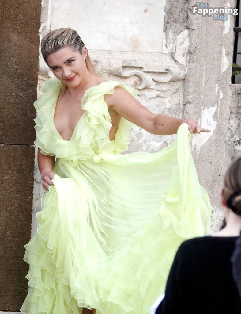 florence pugh braless sheer dress valentino commercial 3 thefappeningblog.com